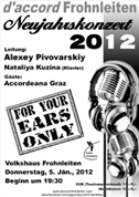 Neujahrskonzert 'For your ears only'
